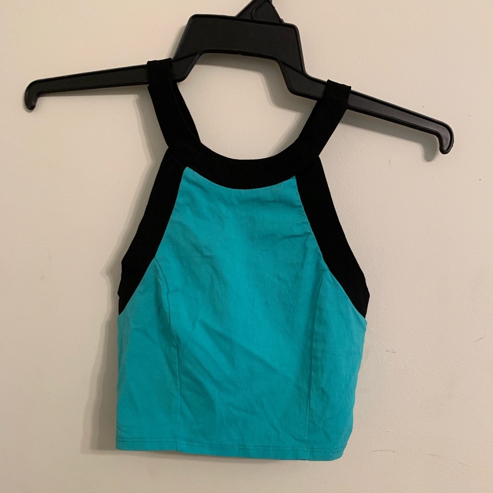 Turquoise crop top